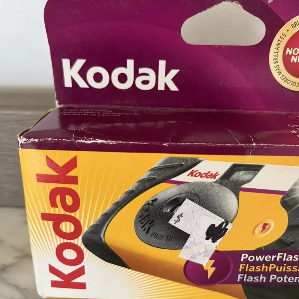 Kodak Single Use Power Flash 35mm Disposable Camera 27 Exposure Vintage 90s Y2K